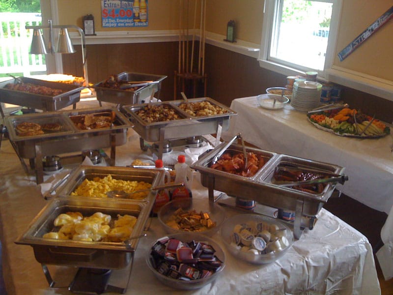 the brunch buffet